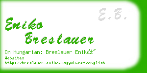 eniko breslauer business card